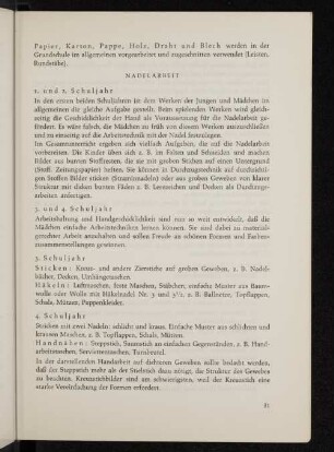 Nadelarbeit