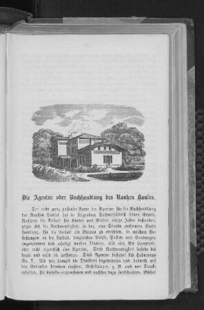 Die Agentur oder Buchhandlung des Rauhen Hauses.