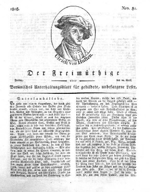 Nro. 81, Freitag, den 22. April 1808