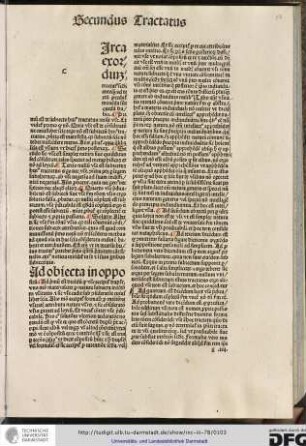 Secundus tractatus