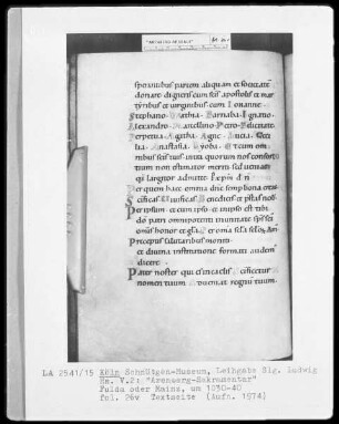 Arenberg-Sakramentar — Textseite, Folio 26verso