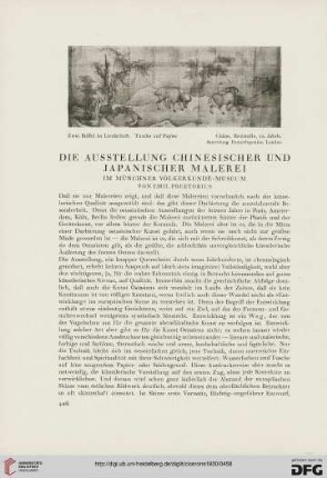 22: Die Ausstellung chinesischer und japanischer Malerei : im Münchner Völkerkunde-Museum