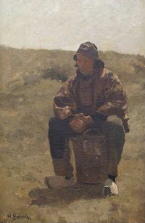 Sitzender Fischer