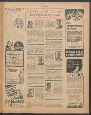 Guía de lecturas : Noticia bibliográfica de las últimas ediciones nacionales y extranjeras