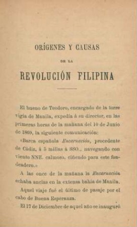 Orígenes y causas de la revolución Filipina