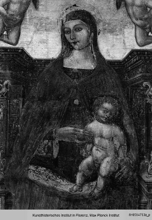 Thronende Madonna mit dem Kind, der Heiligen Maria Magdalena, der Heiligen Katharina von Siena und Stiftern