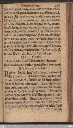 Ad L.CXXV. Caius lib. 5. ad Edictum provinciale