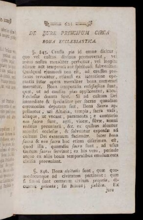 621-633, Circa Bona ecclesiastica