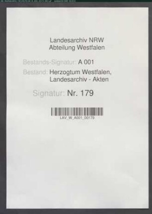Korn-Rechnung der Oberkellnerei Arnsberg