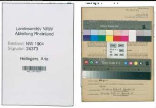 Entnazifizierung Arie Hellegers , geb. 04.01.1903 (Schlosser)