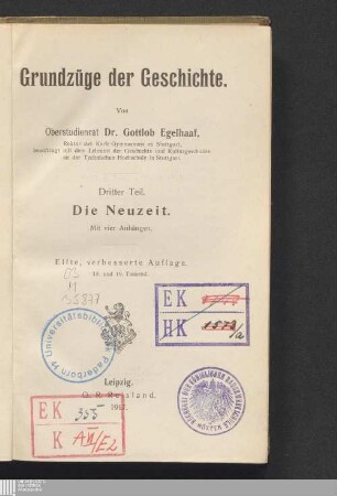 3: Grundzüge der Geschichte