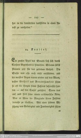 24. Kapitel. [Vierte catilinar. Rede des Cicero]