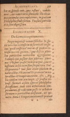 Exercitatio X. De forma temperamenti.