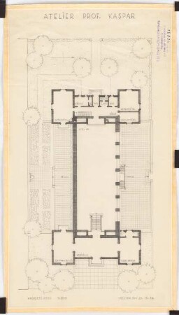 Atelier Professor Kaspar: Grundriss EG 1:200