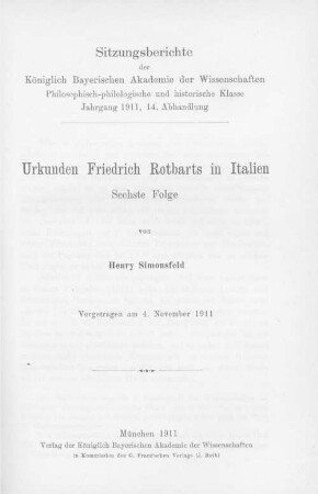 Urkunden Friedrich Rotbarts in Italien, 6