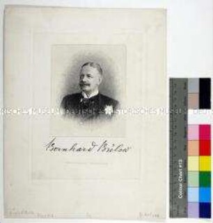 Porträt des Staatssekretärs des Äußeren Bernhard von Bülow