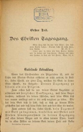 Des Christen Pilgergang in Bitte, Gebet, Fürbitte und Danksagung : Ein Gebetbuch