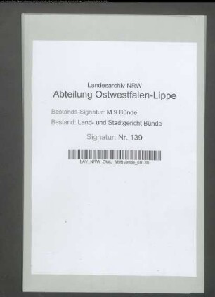 Erblasser: Niederkleine, Friedrich Wilhelm; Erblasser: Niederkleine, Catharine Marie, geb. Niedermeyer: