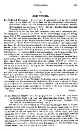 569-576, V. Besprechungen