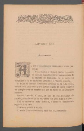 Capítulo XXX - ¡Sin consuelo!