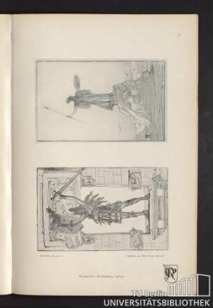 21. "Germania" allegorische Composition. - "Pallas Athene" allegorische Composition.
