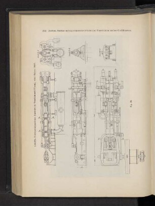200 PS.-Versuchsmaschine Junkers in Tandemanordnung, vom Jahre 1910.