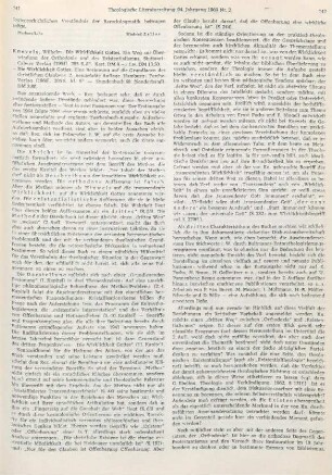 141-143 [Rezension] Knevels, Wilhelm, Die Wirklichkeit Gottes