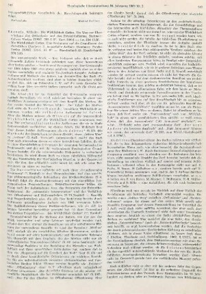 141-143 [Rezension] Knevels, Wilhelm, Die Wirklichkeit Gottes