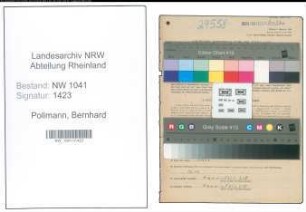 Entnazifizierung Bernhard Pollmann , geb. 22.02.1905 (Arbeiter)