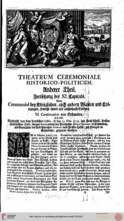 Theatrum Ceremoniale Historico-Politicum, Anderer Theil, Cap. XI.