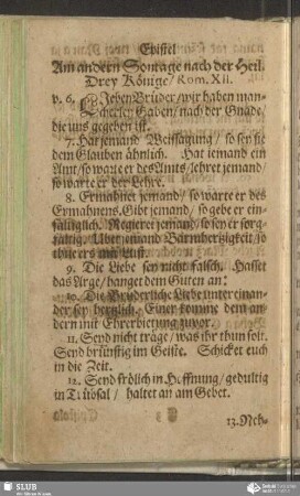 [Am andern Sontage nach der Heiligen Drey Könige]