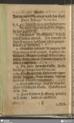 [Am andern Sontage nach der Heiligen Drey Könige]