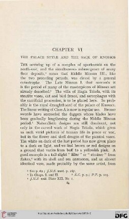 Chapter VI: The palace style and the sack of Knossos