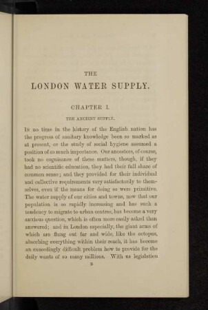 Chapter I. The ancient supply.