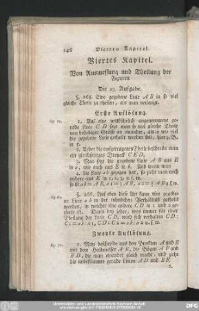 Viertes Kapitel. Von Ausmessung und Theilung der Figuren.