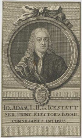 Bildnis des Io. Adamus L. B. de Ickstatt
