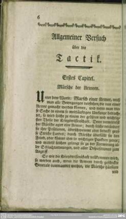 Erstes Capitel. Märsche der Armeen