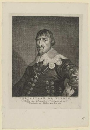 Bildnis des Christiaan de Vierde Koning van Denemarken