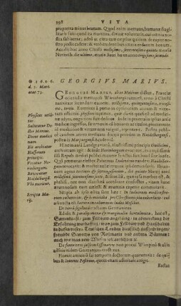 Georgius Marius.