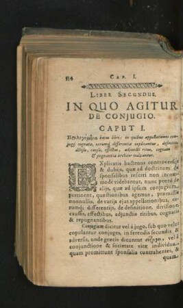 Liber Secundus. In Quo Agitur De Coniugio