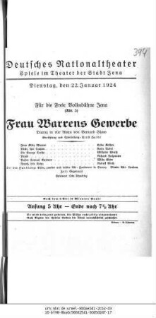 Frau Warrens Gewerbe