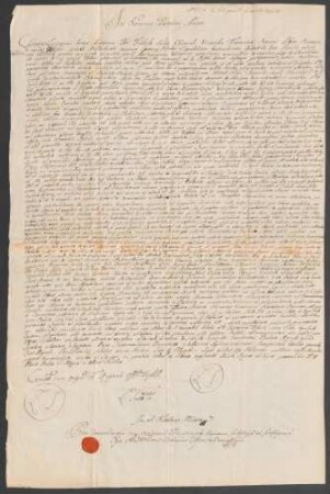 Papst Clemens XIII. verleiht dem Clemens Vinzenz von der Heyden gen. Belderbusch die durch Verzicht des Grafen Karl Franz von Manderscheid erledigte Kanonikerpräbende zu Speyer.