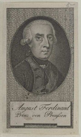 Bildnis des August Ferdinand Prinz von Preußen