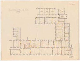 Auswärtiges Amt, Berlin-Mitte Umbau: Teilgrundriss 1. Obergeschoss 1:100