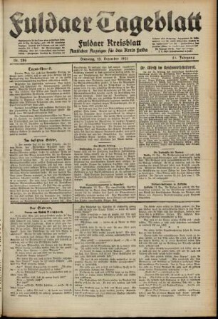 Ausgabe vom Dienstag, den 13. Dezember 1921.