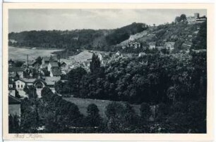 Bad Kösen. Blick auf Bad Kösen