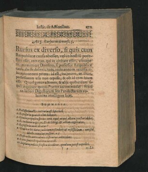 Ad § Rursus ex diverso 5. Rursus ex diverso, si quis cum Reipublicae causa abesset, vel in hostiu potestate esset ...