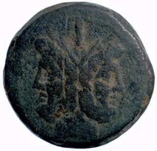 Münze, As, 211 - 208 v. Chr.