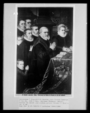 Gilles de Smidt und sieben seiner Kinder