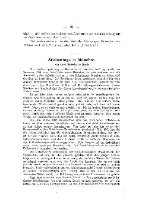 Studientage in München